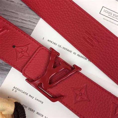 red louis vuitton belt|original lv belt.